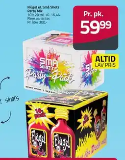 Fleggaard Flügel el. Små Shots Party Mix tilbud