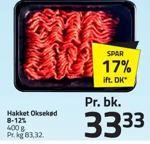 Fleggaard Hakket Oksekød 8-12% tilbud
