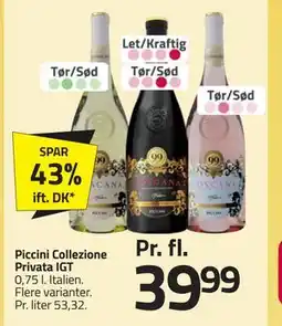 Fleggaard Piccini Collezione Privata IGT tilbud