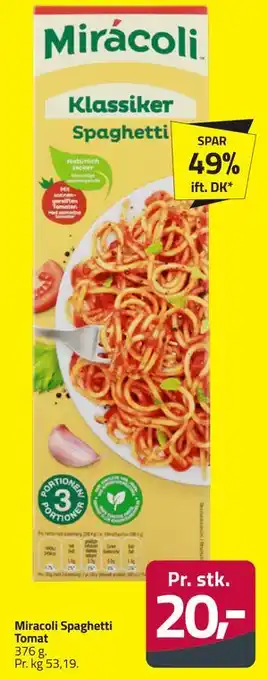 Fleggaard Miracoli Spaghetti Tomat tilbud
