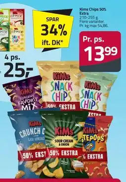 Fleggaard Kims Chips 50% Extra tilbud
