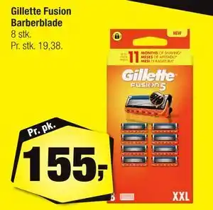 Calle Gillette Fusion Barberblade tilbud