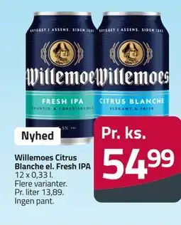 Fleggaard Willemoes Citrus Blanche el. Fresh IPA tilbud