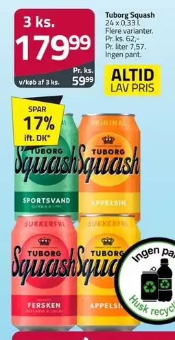 Fleggaard Tuborg Squash tilbud