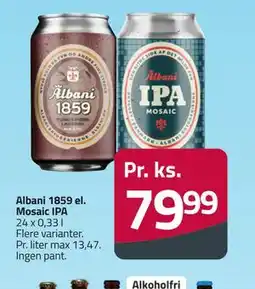 Fleggaard Albani 1859 el. Mosaic IPA tilbud