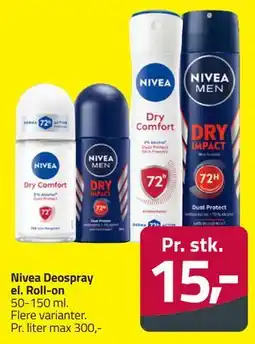 Fleggaard Nivea Deospray el. Roll-on tilbud