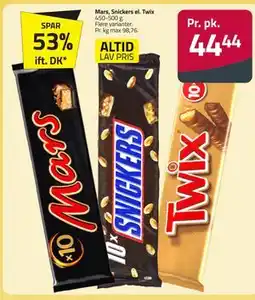 Fleggaard Mars, Snickers el. Twix tilbud