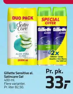 Fleggaard Gillette Sensitive el. Satincare Gel tilbud