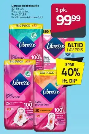 Fleggaard Libresse Dobbeltpakke tilbud