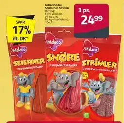 Fleggaard Malaco Snøre, Stjerner el. Strimler tilbud