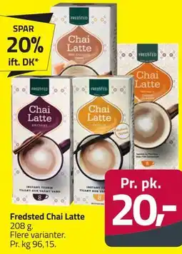 Fleggaard Fredsted Chai Latte tilbud