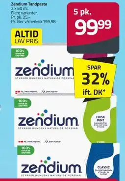 Fleggaard Zendium Tandpasta tilbud