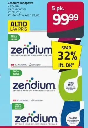 Fleggaard Zendium Tandpasta tilbud