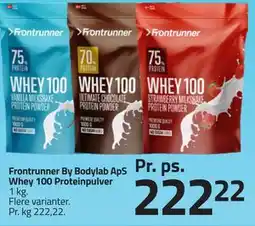 Fleggaard Frontrunner By Bodylab ApS Whey 100 Proteinpulver tilbud
