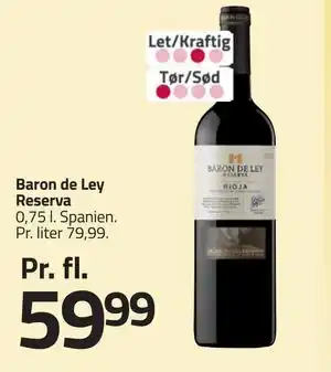 Fleggaard Baron de Ley Reserva tilbud