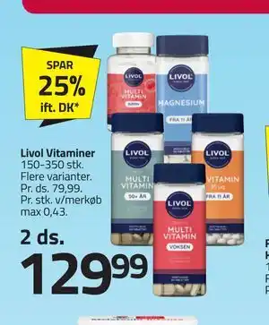 Fleggaard Livol Vitaminer tilbud