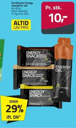 Fleggaard PurePower Energy Snack8 el. Gel tilbud