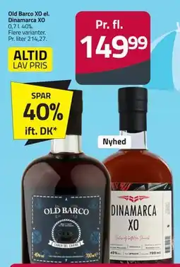 Fleggaard Old Barco XO el. Dinamarca XO tilbud