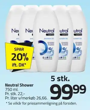 Fleggaard Neutral Shower tilbud