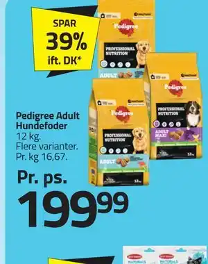 Fleggaard Pedigree Adult Hundefoder tilbud