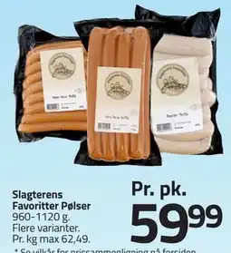 Fleggaard Slagterens Favoritter Pølser tilbud