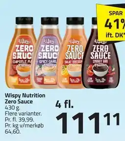 Fleggaard Wispy Nutrition Zero Sauce tilbud