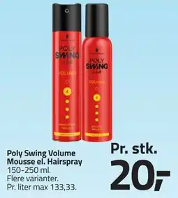 Fleggaard Poly Swing Volume Mousse el. Hairspray tilbud
