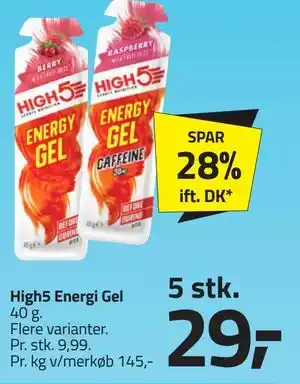 Fleggaard High5 Energi Gel tilbud