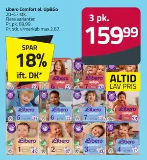 Fleggaard Libero Comfort el. Up&Go tilbud