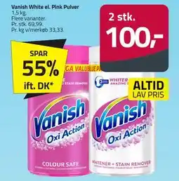 Fleggaard Vanish White el. Pink Pulver tilbud