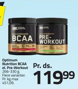 Fleggaard Optimum Nutrition BCAA el. Pre-Workout tilbud