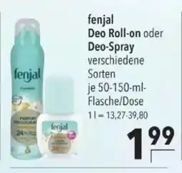 Citti fenjal Deo Roll-on oder Deo-Spray tilbud