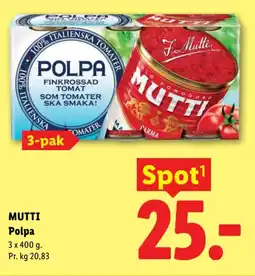 Lidl Mutti Polpa tilbud