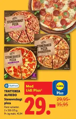 Lidl Trattoria Alfredo Stenovnsbagt pizza tilbud