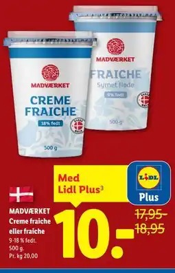Lidl MADVÆRKET Creme fraiche eller fraiche, App-pris tilbud