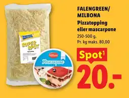 Lidl Falengreen/ Milbona Pizzatopping eller mascarpone tilbud