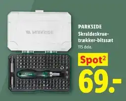 Lidl PARKSIDE Skraldeskruetrækker-bitssæt tilbud