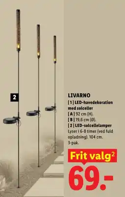Lidl Led-solcellelamper tilbud