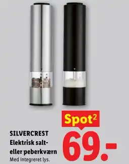 Lidl Silvercrest Elektrisk salt- eller peberkværn tilbud