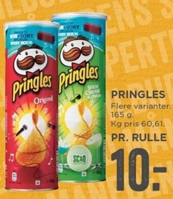 MENY Pringles 165 g tilbud
