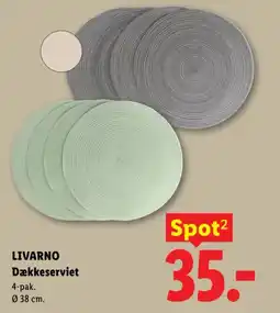Lidl Livarno Dækkeserviet tilbud