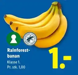 Lidl Rainforest- banan Klasse 1. tilbud