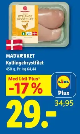 Lidl Madværket Kyllingebrystfilet tilbud