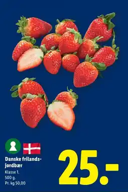 Lidl Danske frilands- jordbær tilbud