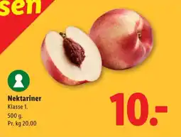 Lidl Nektariner Klasse 1. tilbud