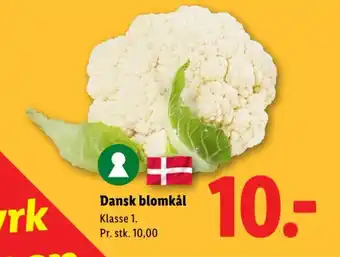 Lidl Dansk blomkål tilbud