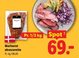 Lidl Marineret oksecuvette tilbud