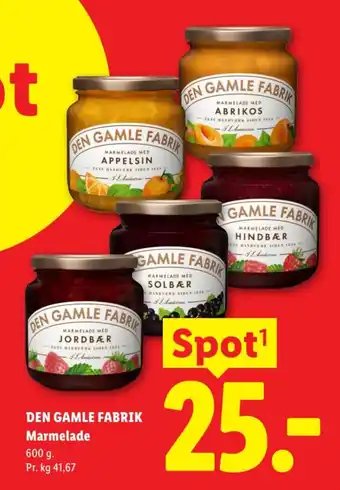 Lidl Den Gamle Fabrik Marmelade tilbud