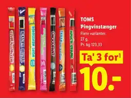 Lidl Toms Pingvinstænger tilbud
