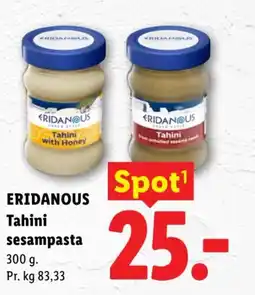 Lidl Eridanous Tahini sesampasta tilbud
